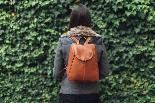 piel leather U-ZIP BACKPACK