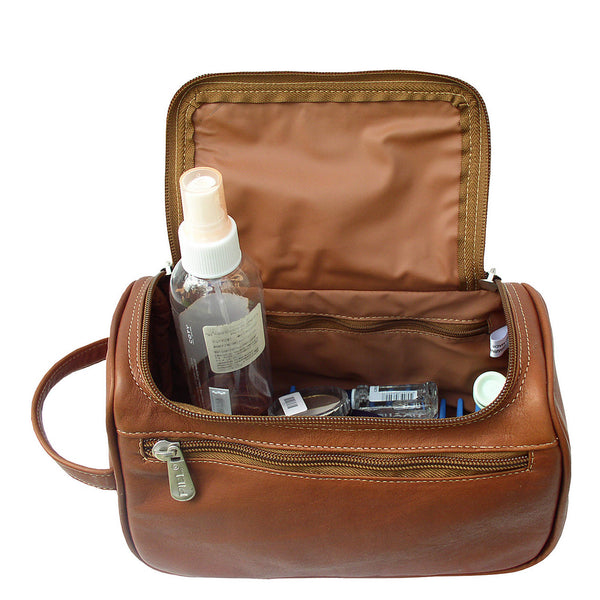 Piel Leather U-ZIP TOILETRY KIT