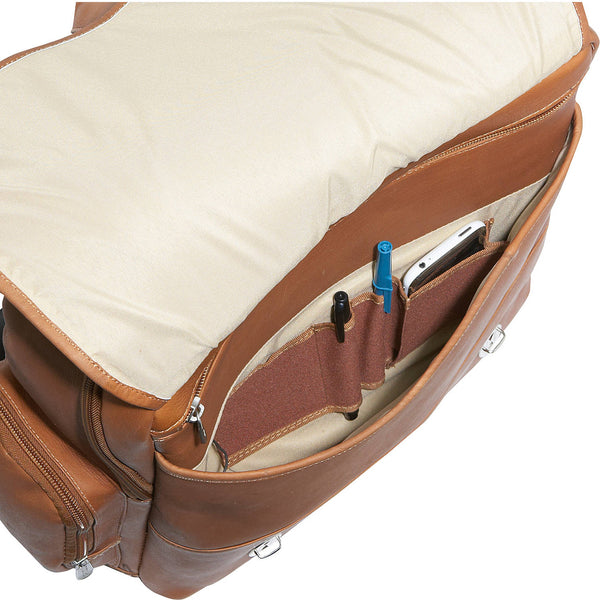 Piel Leather VERTICAL COMPUTER BACKPACK