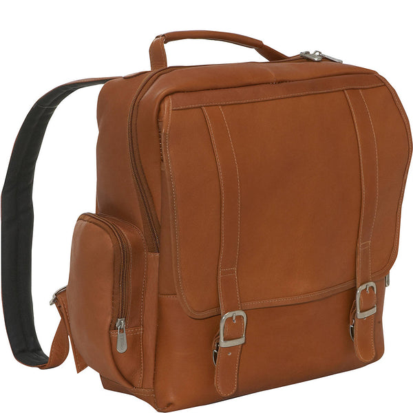 piel leather VERTICAL COMPUTER BACKPACK