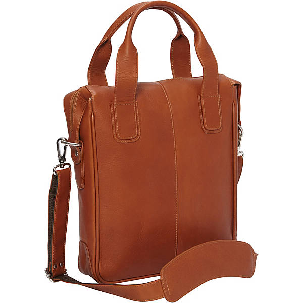 Piel Leather VERTICAL LAPTOP BRIEFCASE
