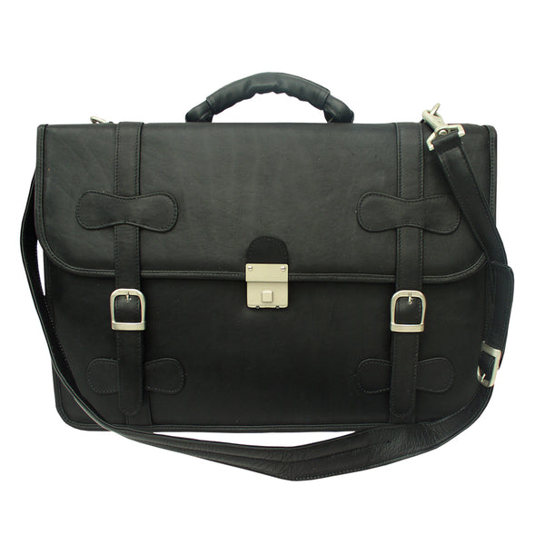 Piel Leather XXL FLAP-OVER PORTFOLIO
