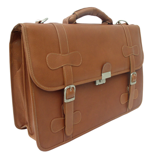 piel leather XXL FLAP-OVER PORTFOLIO