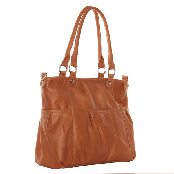 Piel Leather ZIPPERED CROSS-BODY TOTE