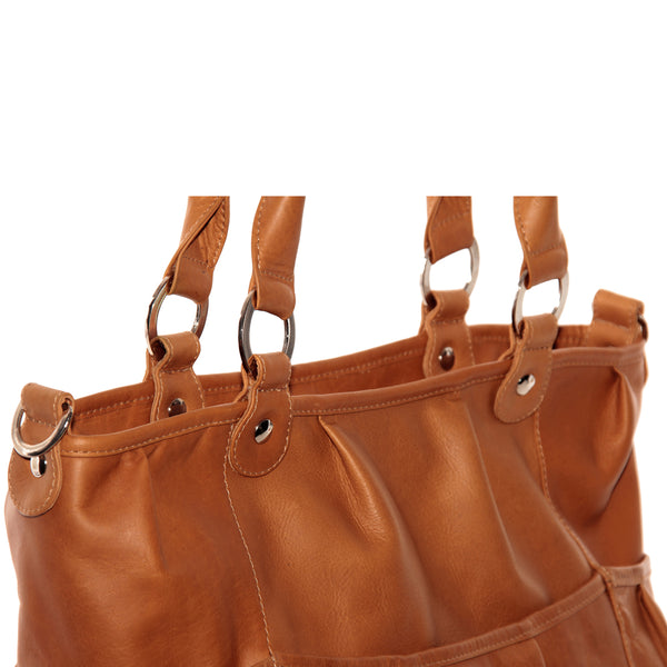 Piel Leather ZIPPERED CROSS-BODY TOTE