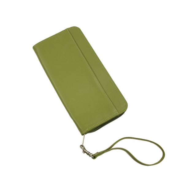 Piel Leather ZIPPERED PASSPORT/TICKET HOLDER