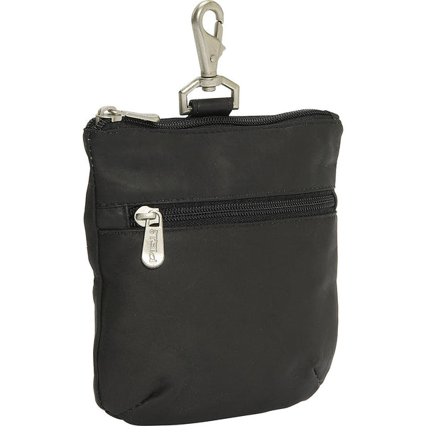Piel Leather ZIPPERED VALUABLE POUCH