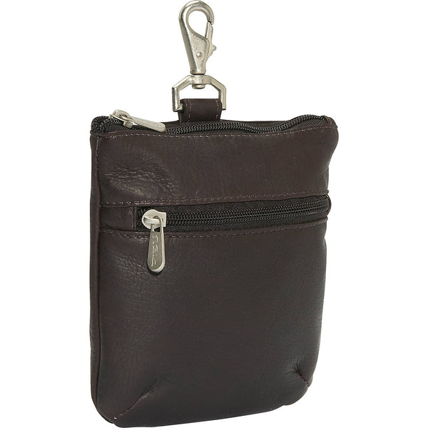 Piel Leather ZIPPERED VALUABLE POUCH