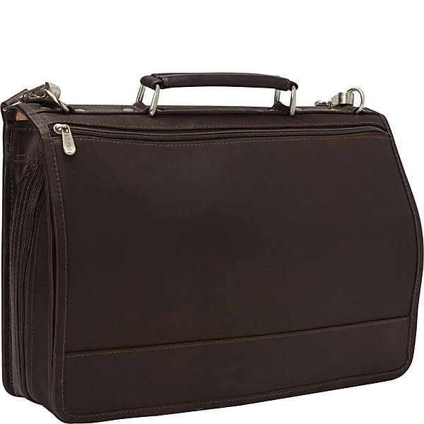 Piel Leather TWO-SECTION EXPANDABLE LAPTOP PORTFOLIO