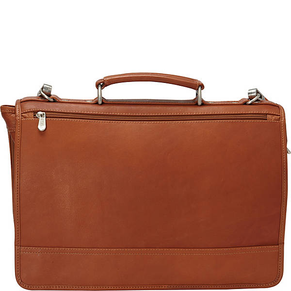Piel Leather TWO-SECTION EXPANDABLE LAPTOP PORTFOLIO