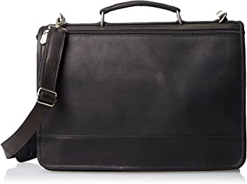 piel leather TWO-SECTION EXPANDABLE LAPTOP PORTFOLIO