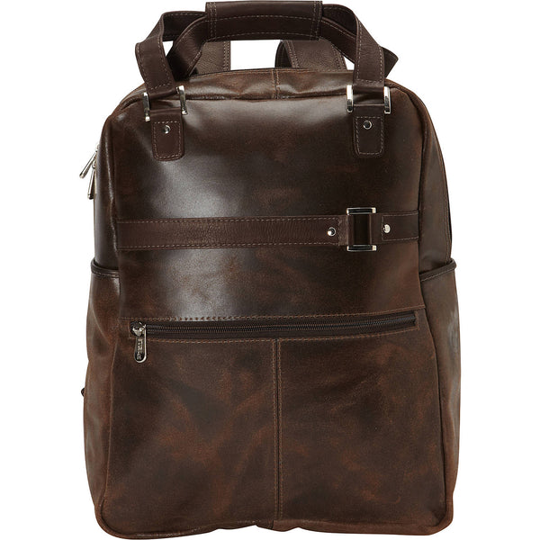 Piel Leather VINTAGE LAPTOP CARRY-ALL/CONVERTIBLE BACKPACK