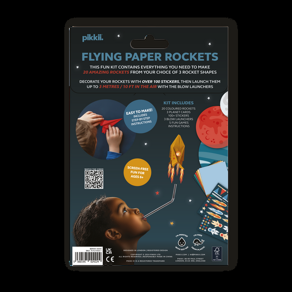 Pikkii Flying Paper Rockets