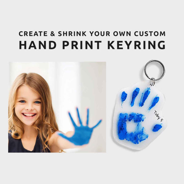 Pikkii Hand Print Shrink Key Chain Kit
