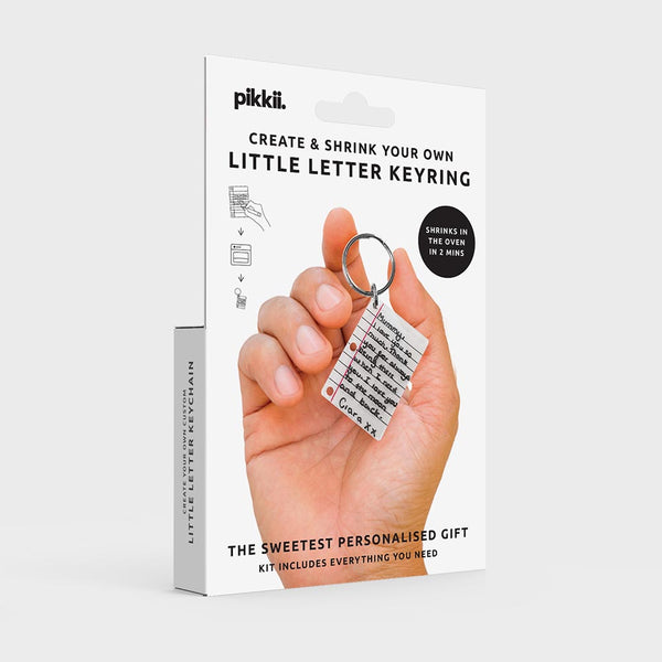 pikkii Little Letter Shrink Keyring Kit