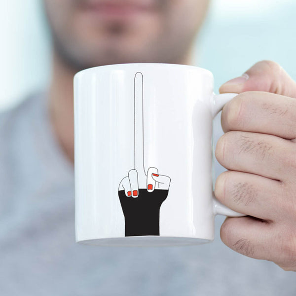 Pikkii Long Middle Finger Mug