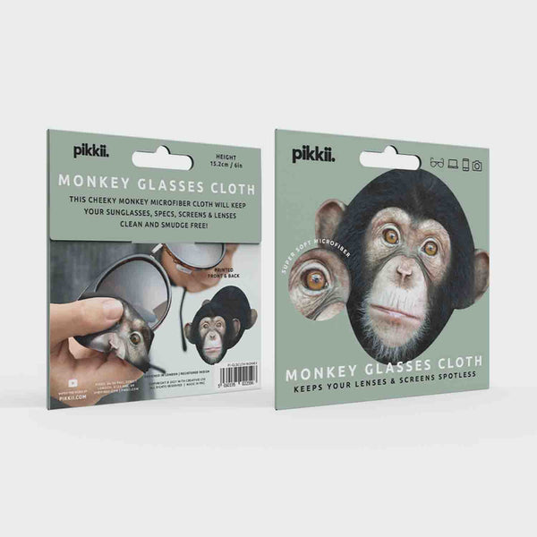 Pikkii Monkey Microfiber Lens Cleaning Cloth