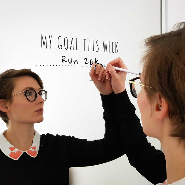 Pikkii 'My Goal This Week' Mirror Sticker + Pen