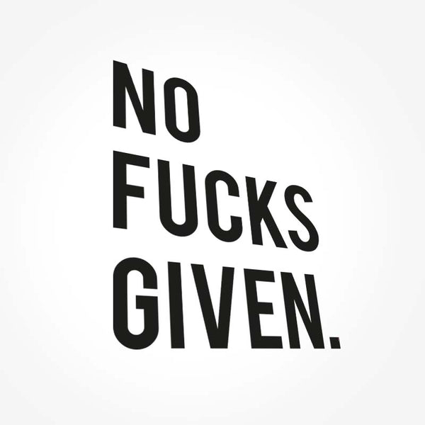 Pikkii NO F*CKS GIVEN - VINYL DECAL