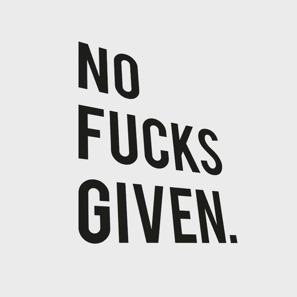 pikkii NO F*CKS GIVEN - VINYL DECAL