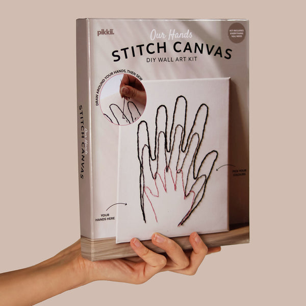 Pikkii Our Hands Stitch Canvas Wall Art