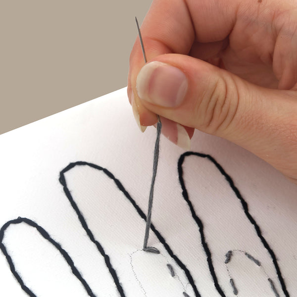 Pikkii Our Hands Stitch Canvas Wall Art