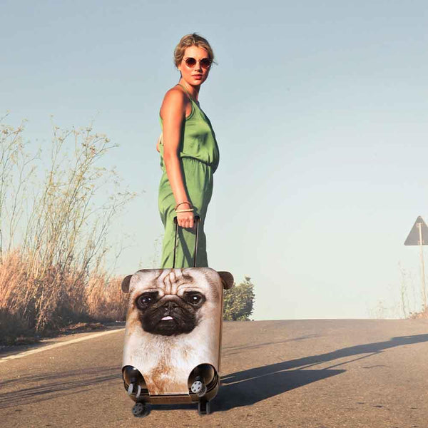 Pikkii Pug Animal Luggage Cover