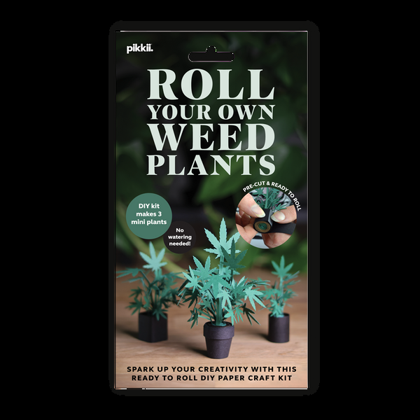 pikkii Roll Your Own Weed Plants - Paper Craft Kit
