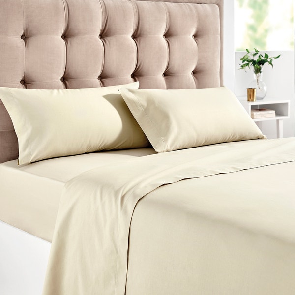 Pikolin Home 100% Cotton Breathable Fitted Lower Sheet