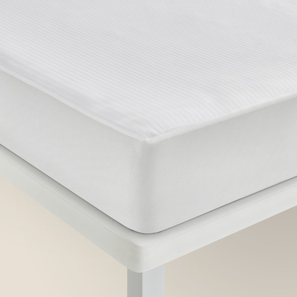 pikolin home 100% cotton ticking mattress cover with adjustable sides