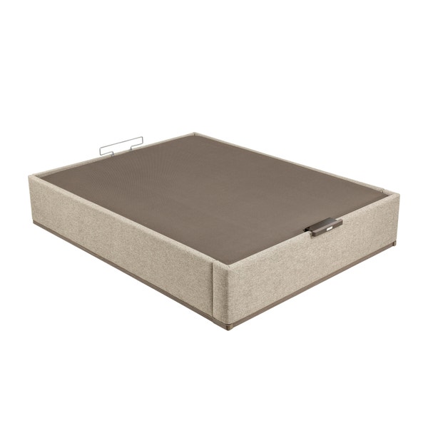 Pikolin Home Ash-coloured High Capacity Electric Upholstered Storage Base - DESIGN TAPIZADO