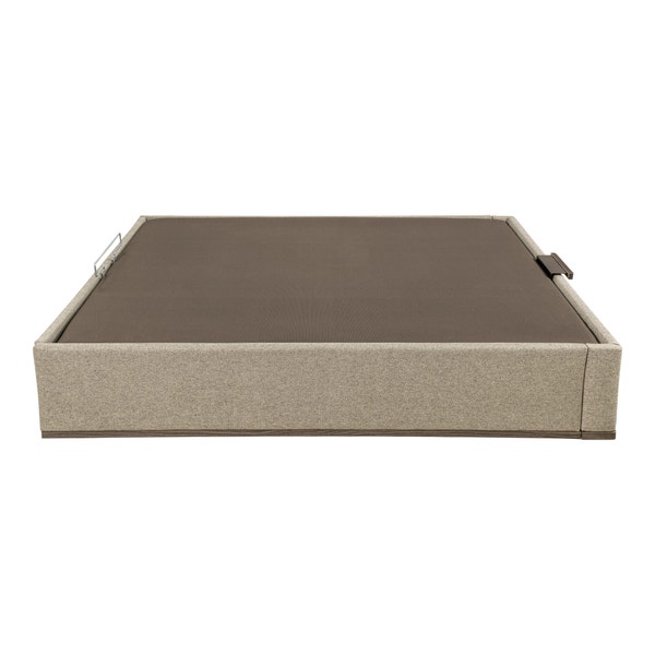 Pikolin Home Ash-coloured High Capacity Electric Upholstered Storage Base - DESIGN TAPIZADO