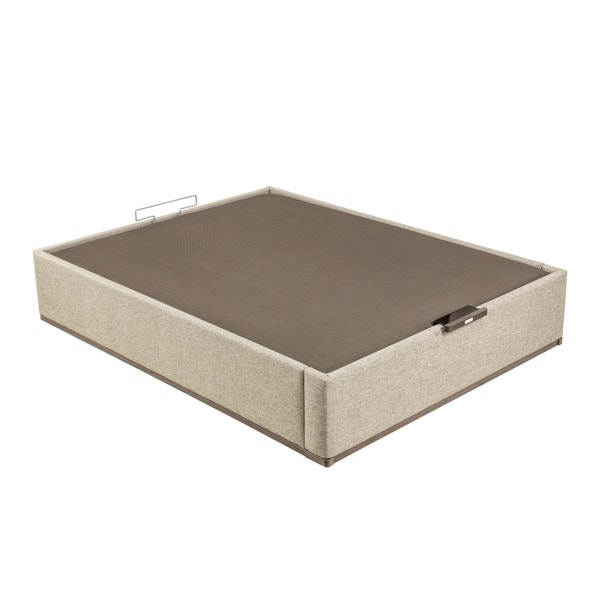 Pikolin Home Ash-coloured High Capacity Upholstered Folding Storage Base - DESIGN TAPIZADO