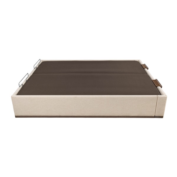Pikolin Home Aspen-coloured Double Lid Electric Upholstered Storage Base - DESIGN TAPIZADO