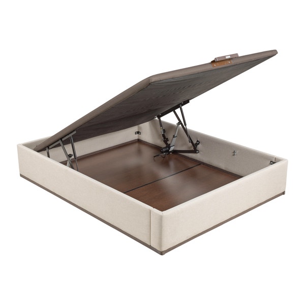 pikolin home Aspen-coloured electric upholstered storage base - DESIGN TAPIZADO