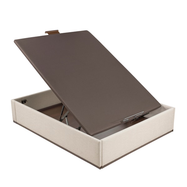 Pikolin Home Aspen-coloured High Capacity Electric Upholstered Storage Base - DESIGN TAPIZADO