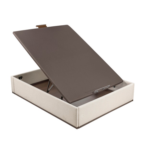 Pikolin Home Aspen-coloured High Capacity Upholstered Folding Storage Base - DESIGN TAPIZADO