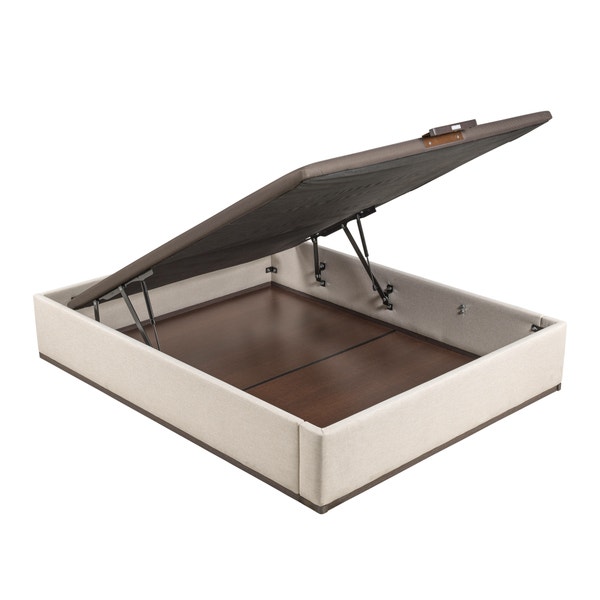 pikolin home Aspen-coloured upholstered folding storage base - DESIGN TAPIZADO