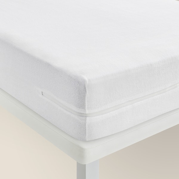 pikolin home Blue elastic breathable terry cloth mattress cover