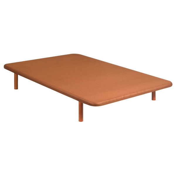 pikolin home Breathable base with cherry coloured 3D upholstery - DIVANLIN 3D