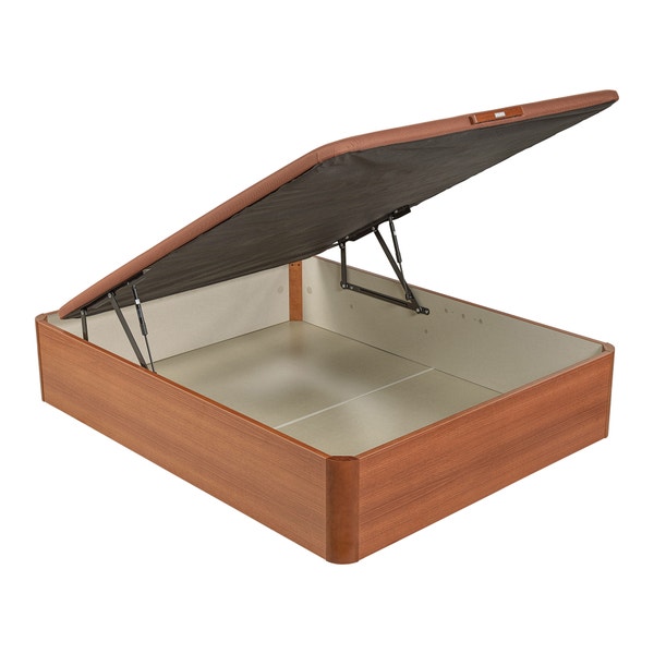 pikolin home Cherry-coloured high capacity folding storage base - NATURBOX 2.0 PLUS