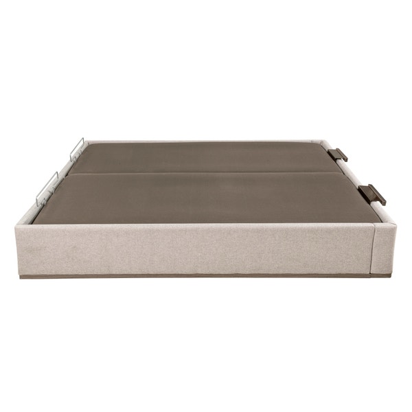 Pikolin Home City-coloured Double Lid Electric Upholstered Storage Base - DESIGN TAPIZADO