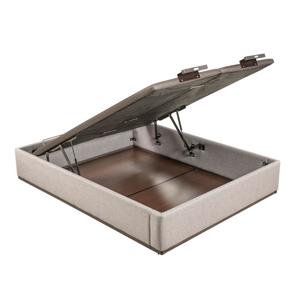 pikolin home City-coloured double lid upholstered folding storage base - DESIGN TAPIZADO