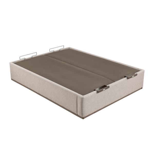 Pikolin Home City-coloured High Capacity Double Lid Upholstered Folding Storage Base - DESIGN TAPIZADO