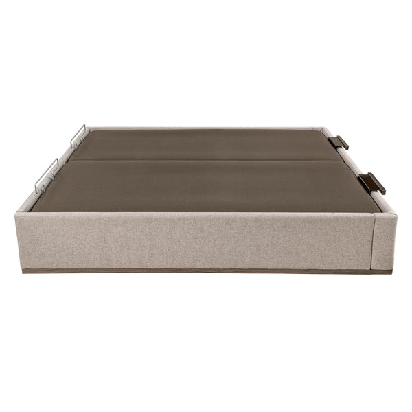 Pikolin Home City-coloured High Capacity Double Lid Upholstered Folding Storage Base - DESIGN TAPIZADO