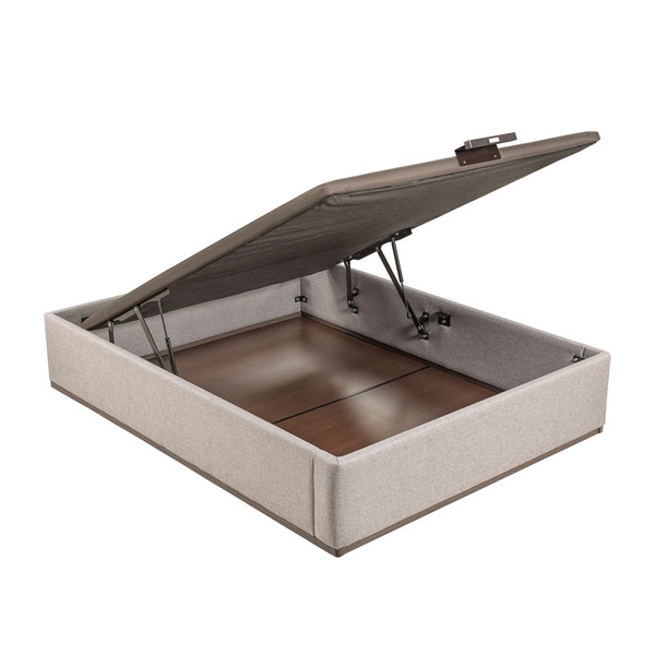 pikolin home City-coloured high capacity upholstered folding storage base - DESIGN TAPIZADO