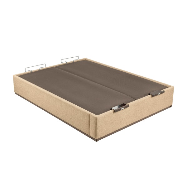 Pikolin Home Cooper-coloured Double Lid Upholstered Folding Storage Base - DESIGN TAPIZADO