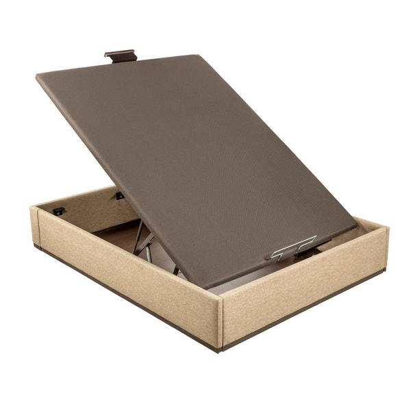 Pikolin Home Cooper-coloured Electric Upholstered Storage Base - DESIGN TAPIZADO