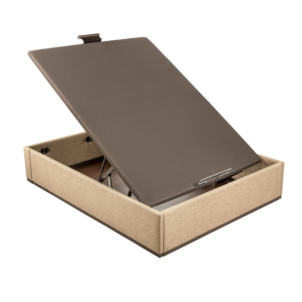 Pikolin Home Cooper-coloured High Capacity Electric Upholstered Storage Base - DESIGN TAPIZADO