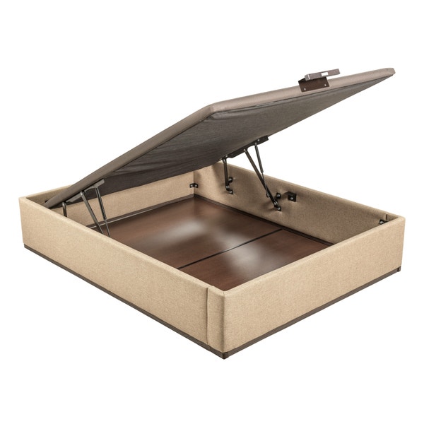 pikolin home Cooper-coloured high capacity upholstered folding storage base - DESIGN TAPIZADO